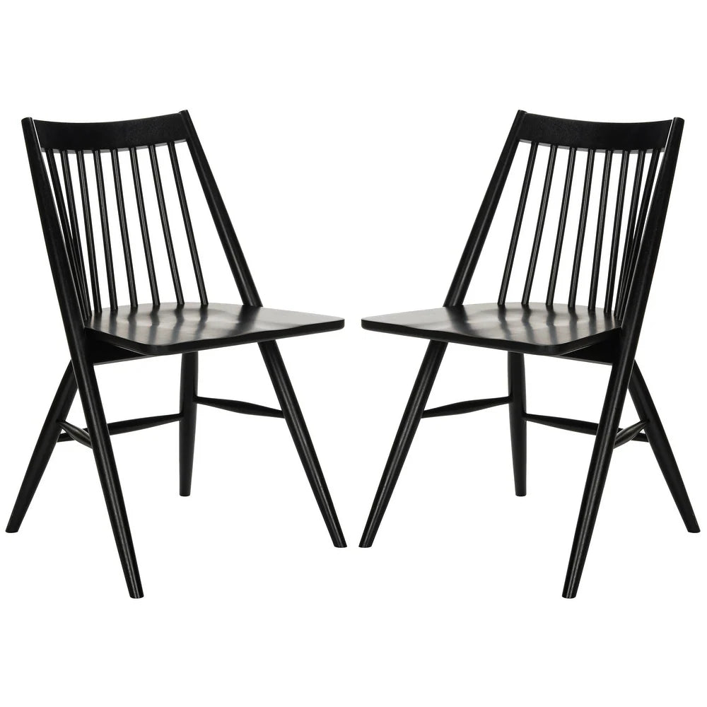 Dining Wren Black Spindle Dining Chair (Set of 2) - Black