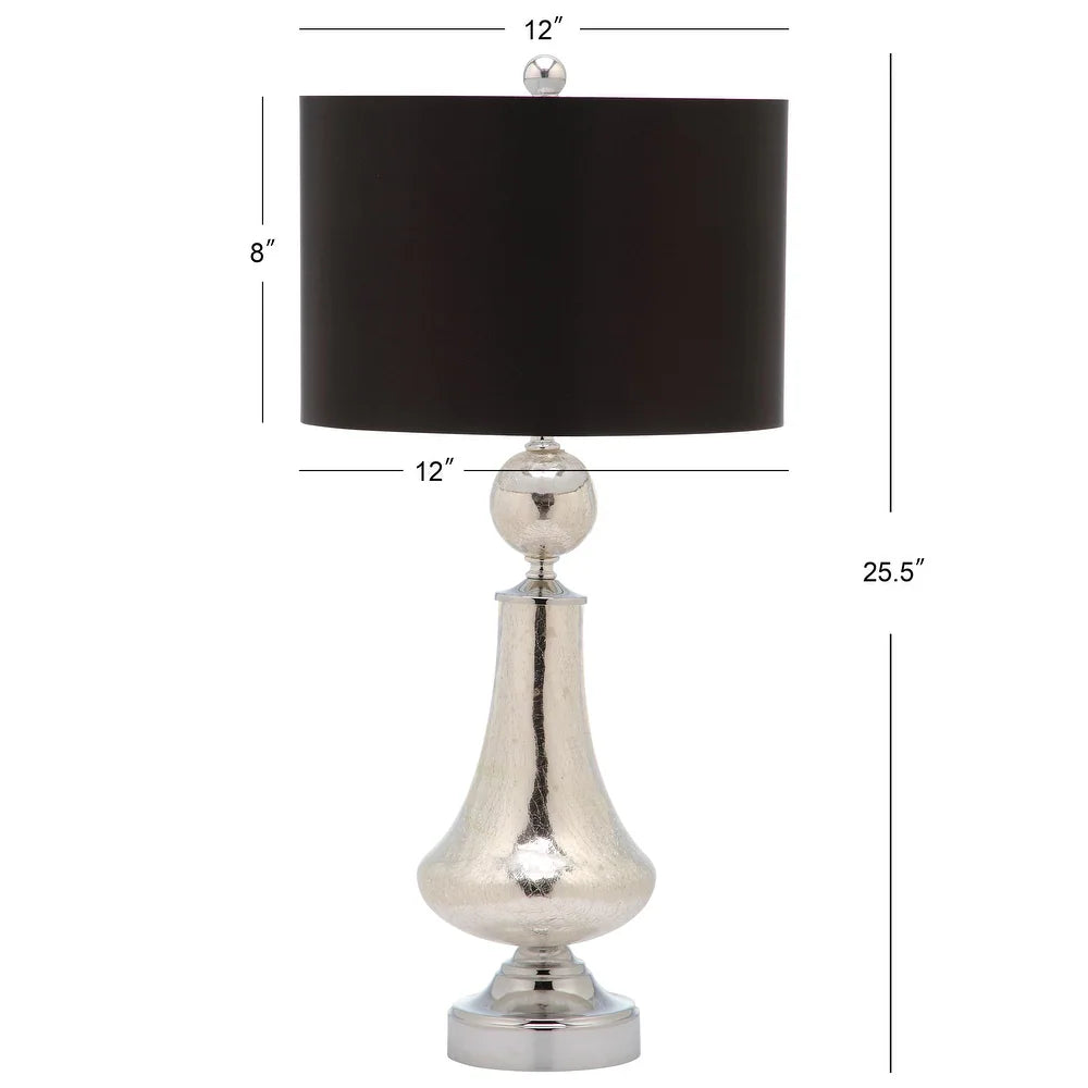 Lighting Mercury Crackle Glass Table Lamp 1-Piece