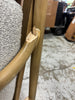 Boucle Upholstered Wood Accent Arm Chair