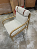 Boucle Upholstered Wood Accent Arm Chair