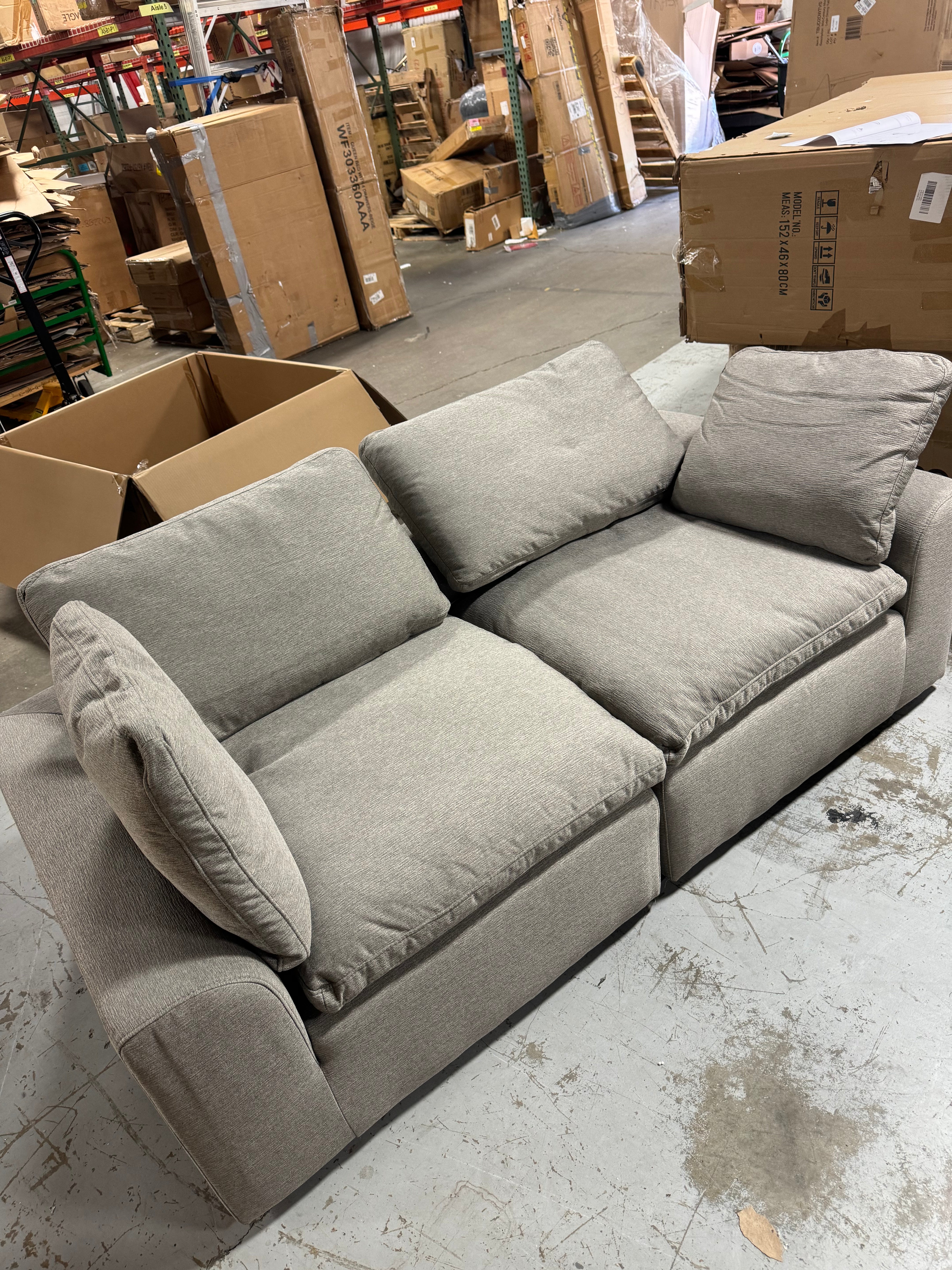 Aakiyah 2-Piece Modular Upholstered Sofa