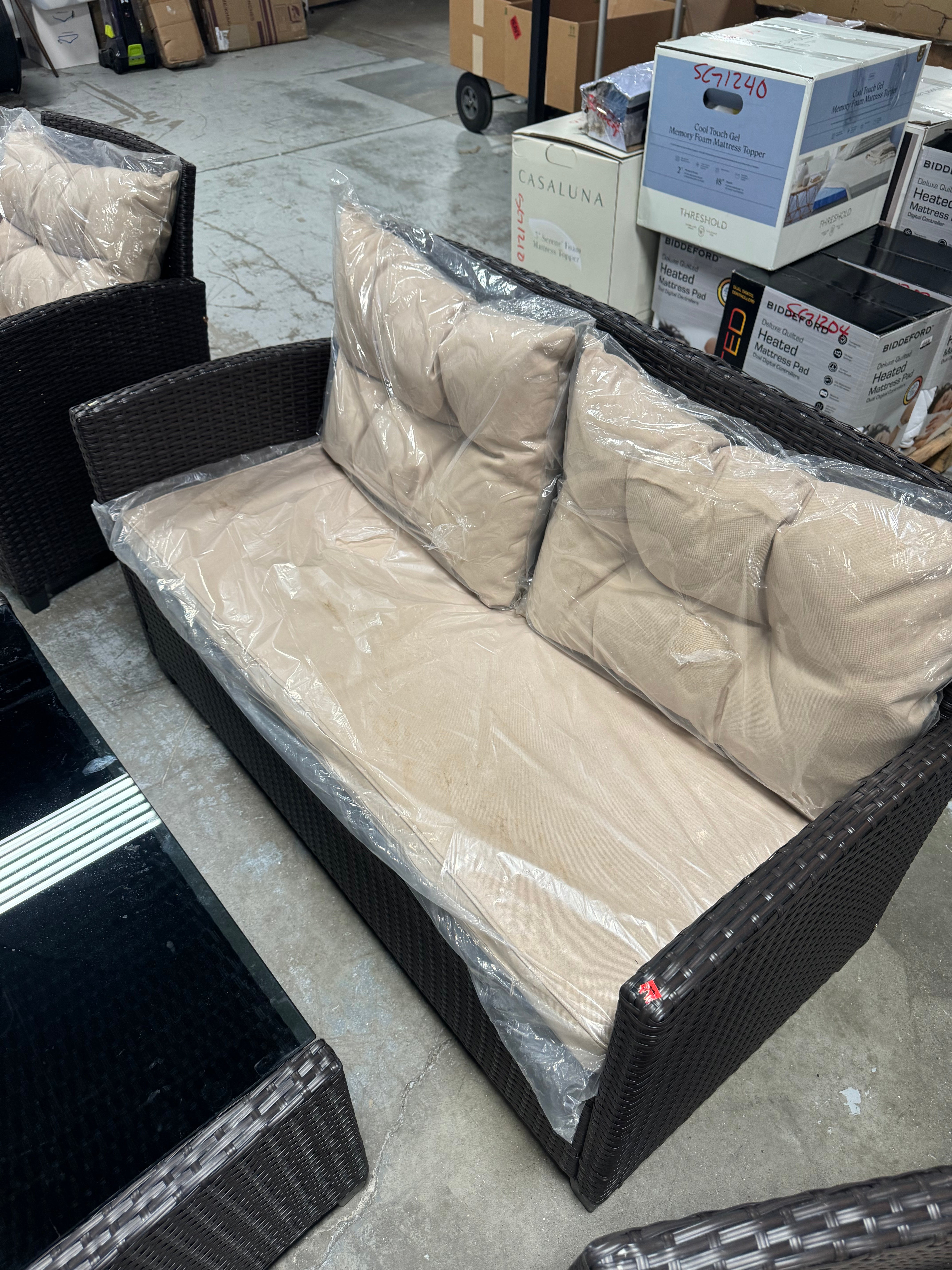 4PCS Outdoor Rattan Furniture Set