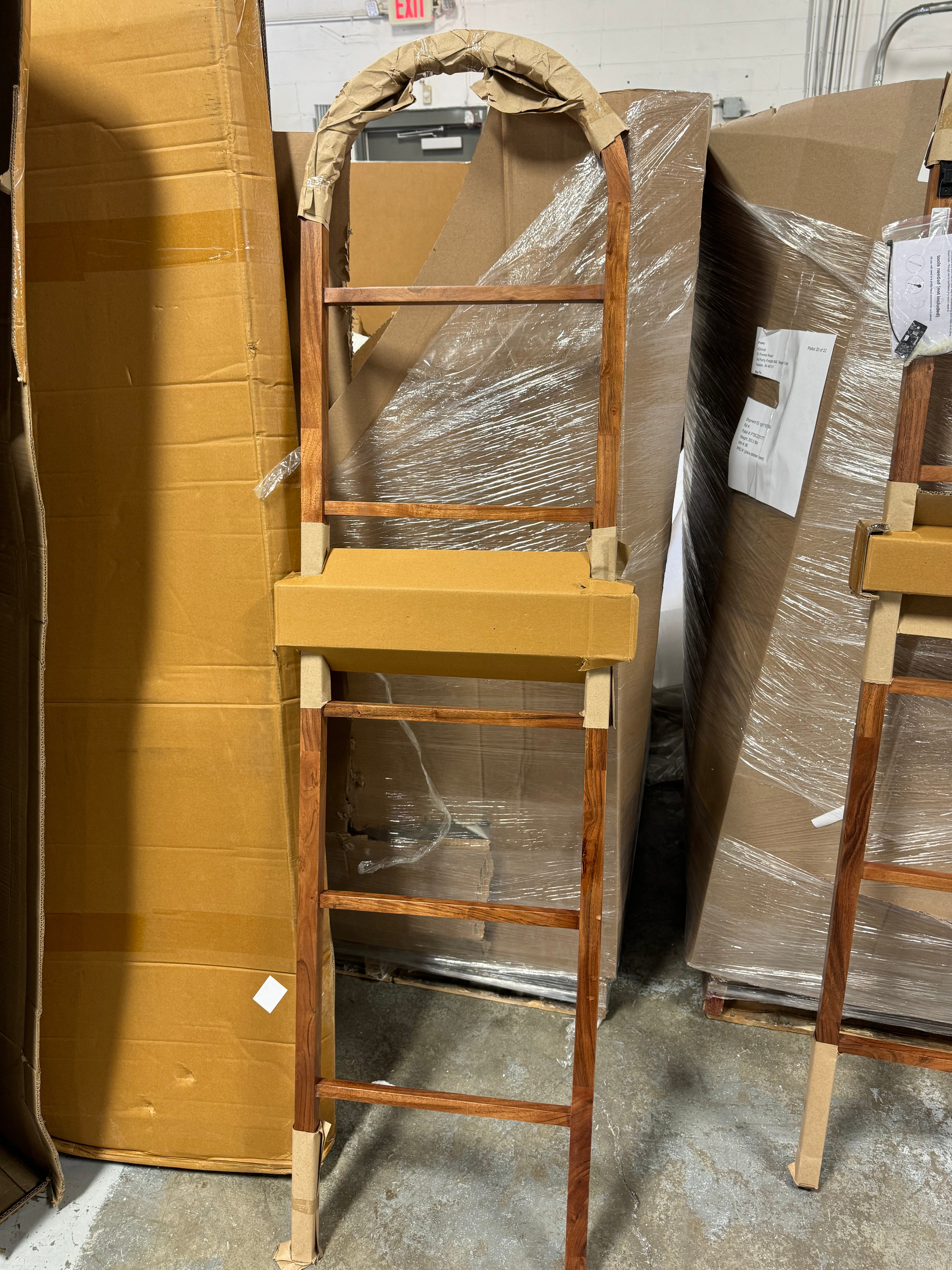 Arched Wood Throw Blanket Ladder Brown – Salvage Co Indy