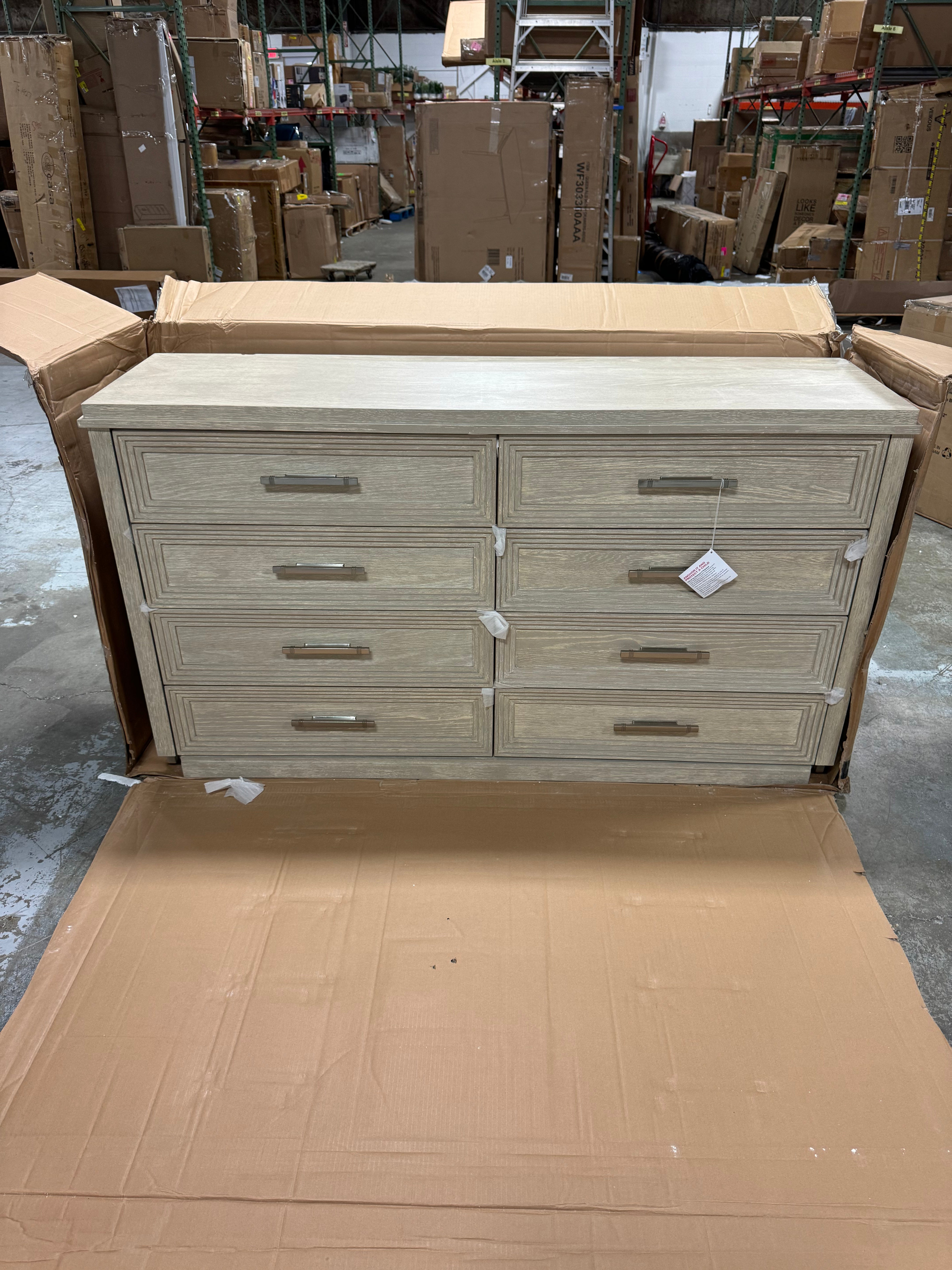 Belmar 8 Drawer Dresser w/ Lined Drawers