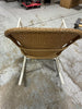 Windsor Steel & Wicker Outdoor Patio Chair, Rocking Chair White