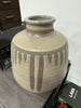 2-Tone Reactive Glaze Round Terracotta Vase in Grey