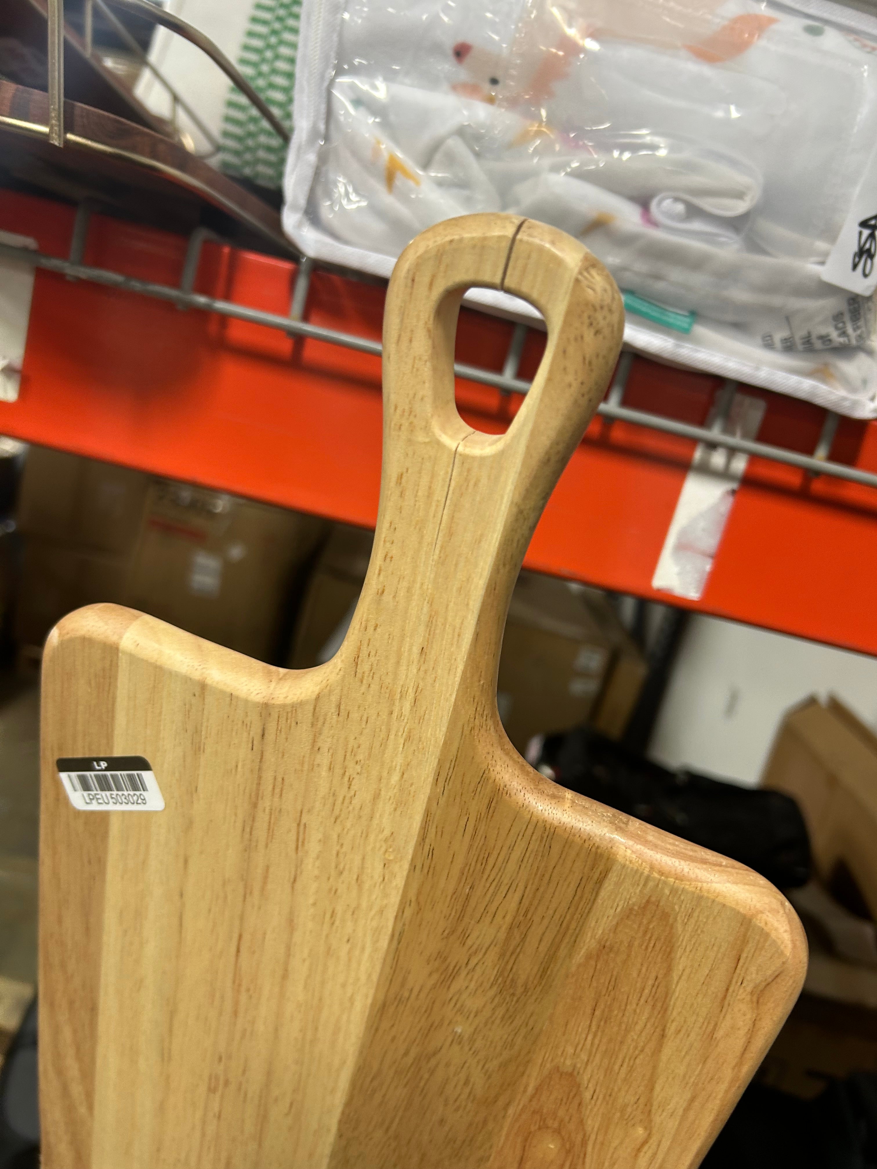 Wooden Paddle Serving Board with Handles