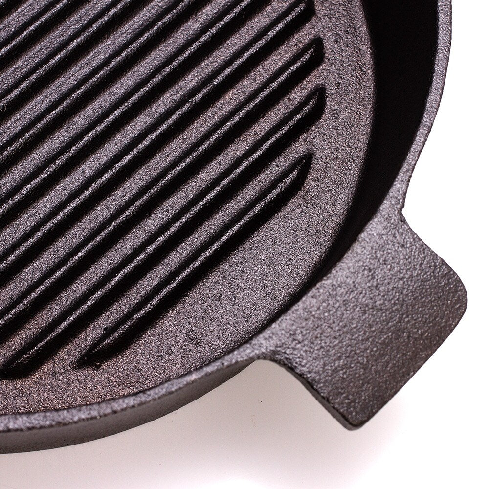 Cast Iron Grill Pan with Press Lid