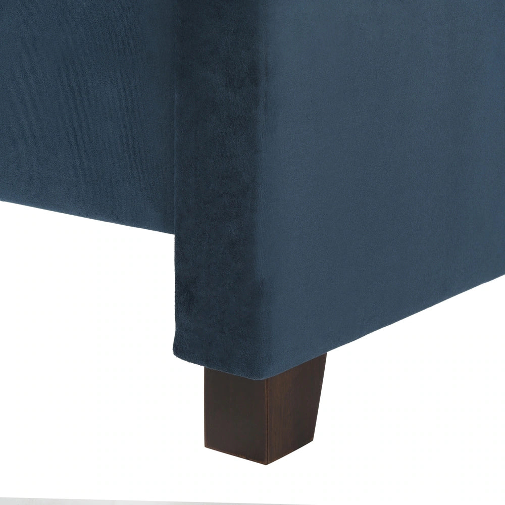Theron Navy Bed (Queen)