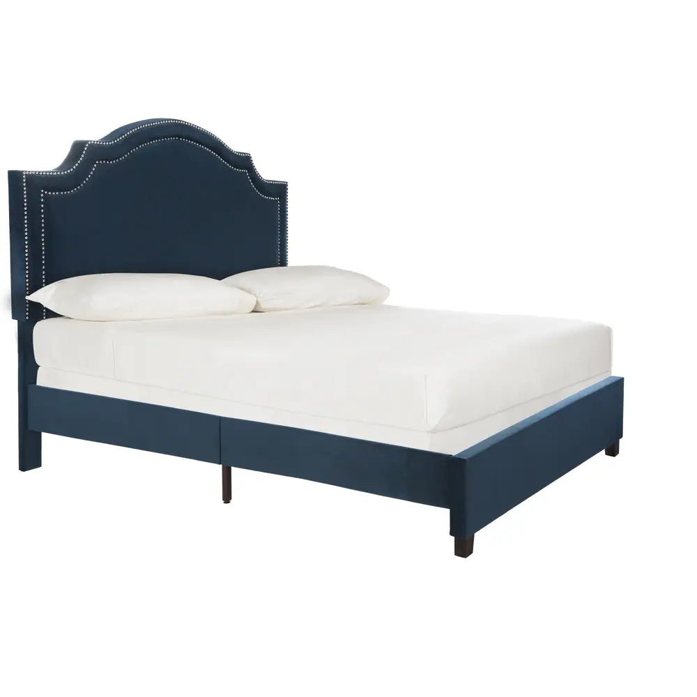 Theron Navy Bed (Queen)