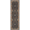 Salazar Handmade Wool Gray/Brown Rug, Runner 2'3