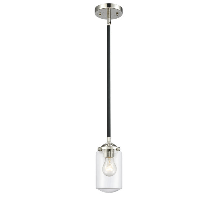 Black Polished Nickel Saroyan 1 - Light Single Pendant