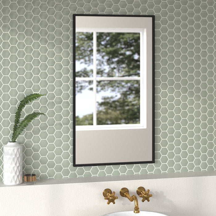 Black Savina Metal Mirror
