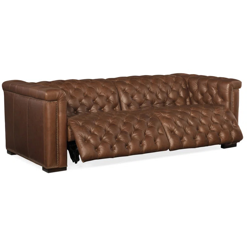 Hooker Savion 89'' Leather Power Reclining Sofa SHOWROOM ITEM