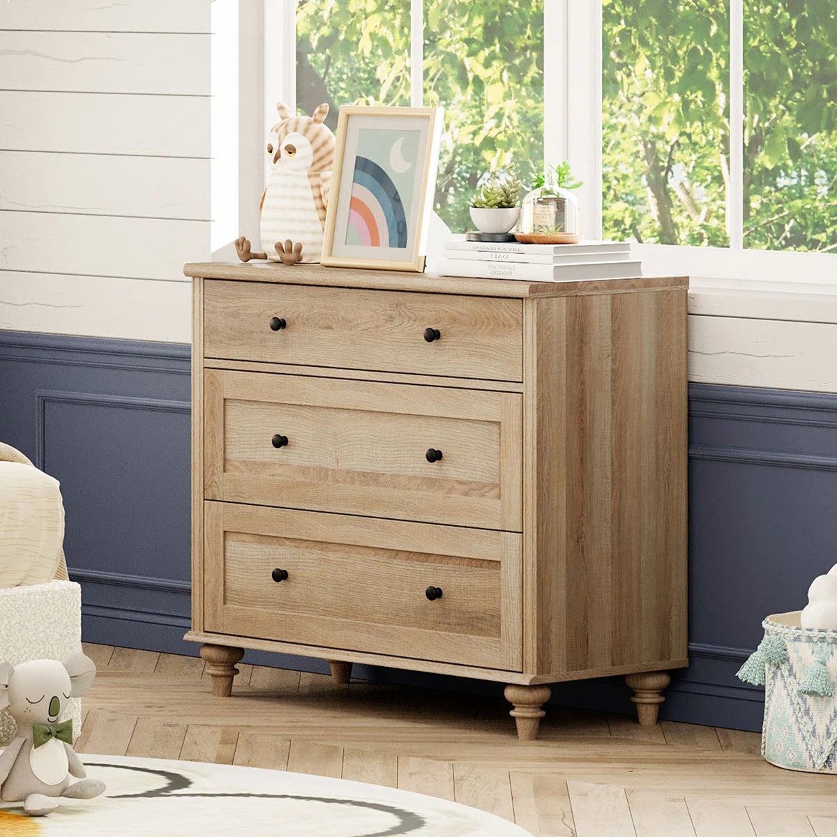 Scarlett Kids Dresser/Baby Dresser For Bedroom With 3 Drawers - SHOWROOM ITEM 