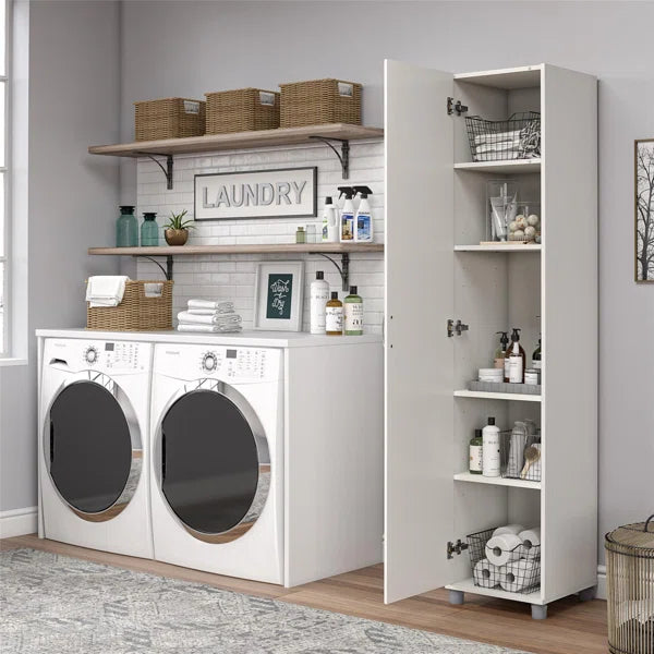 White Scholl  Utility Storage Cabinet