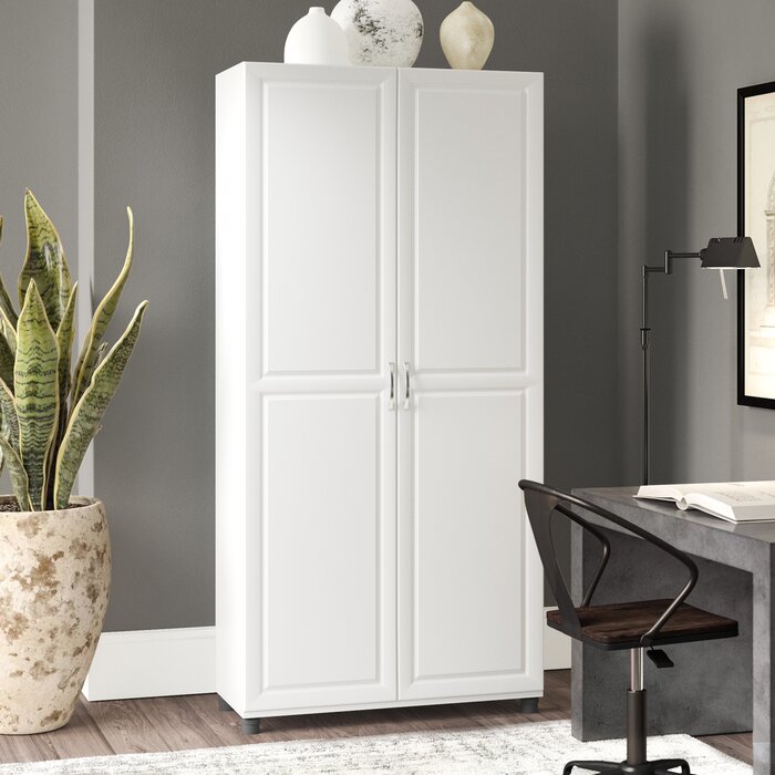 White Scholl Utility Storage Cabinet