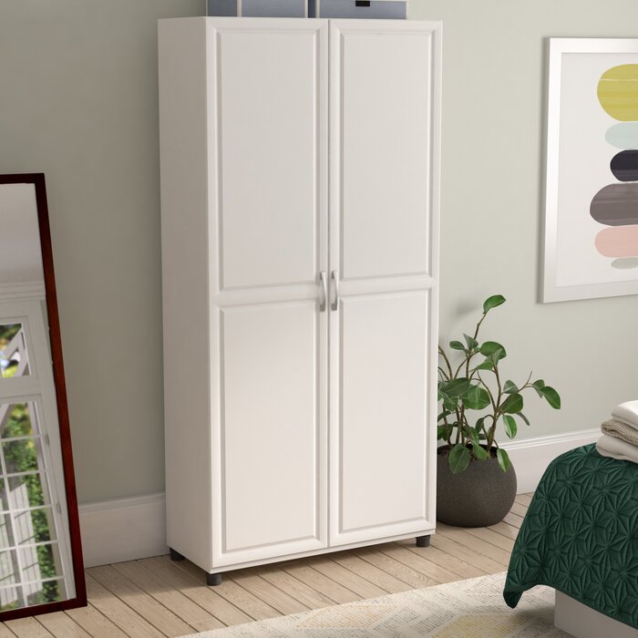 White Scholl Utility Storage Cabinet