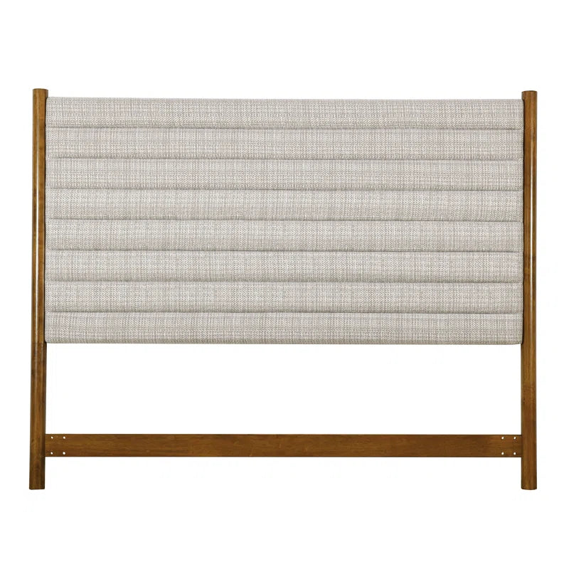 (KING) Scott Living Heritage Wooden Post Upholstered Headboard SHOWROOM ITEM