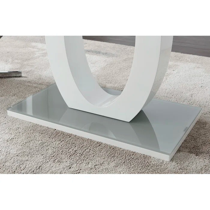 Scottsmoor Modern High Gloss Halo Dining Table Base ONLY