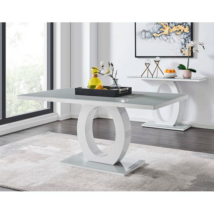 Scottsmoor Modern High Gloss Halo Dining Table Base ONLY