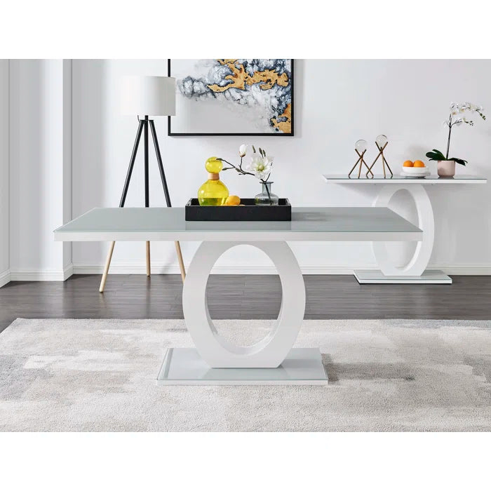 Scottsmoor Modern High Gloss Halo Dining Table Base ONLY