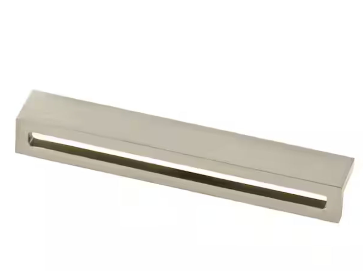 Set of 12 Urban Square 6-5/16 in. (160mm) Center-to-Center Satin Nickel Drawer Pull