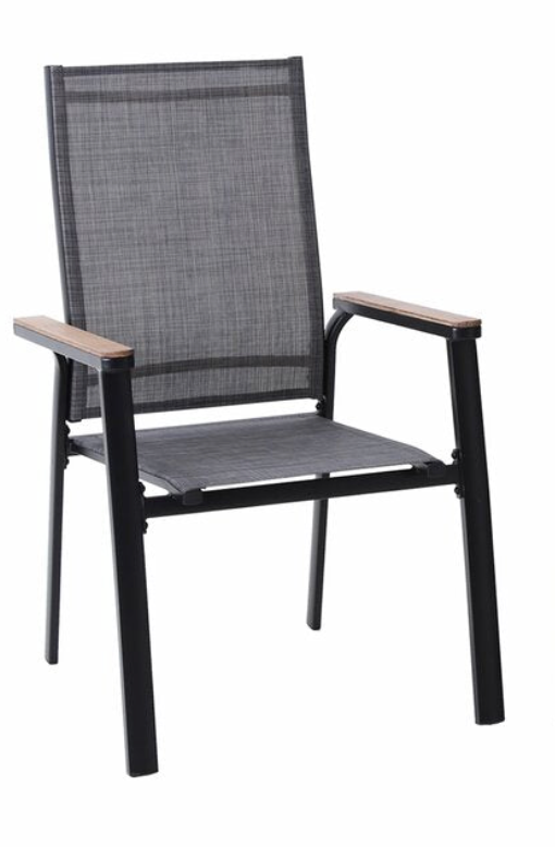 Alyah Stacking Aluminum Patio Dining Armchair (final cut, no further discounts)