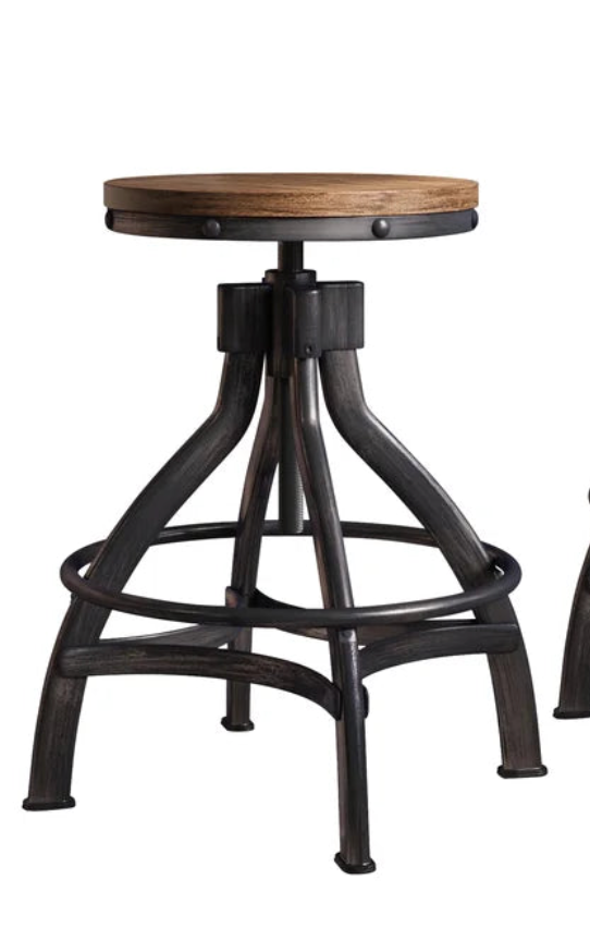 Wellman Swivel Adjustable End Table/Stool