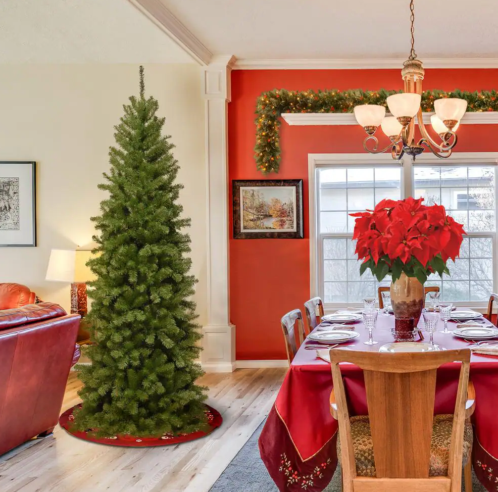 6 ft. North Valley Spruce Slim Artificial Christmas Tree