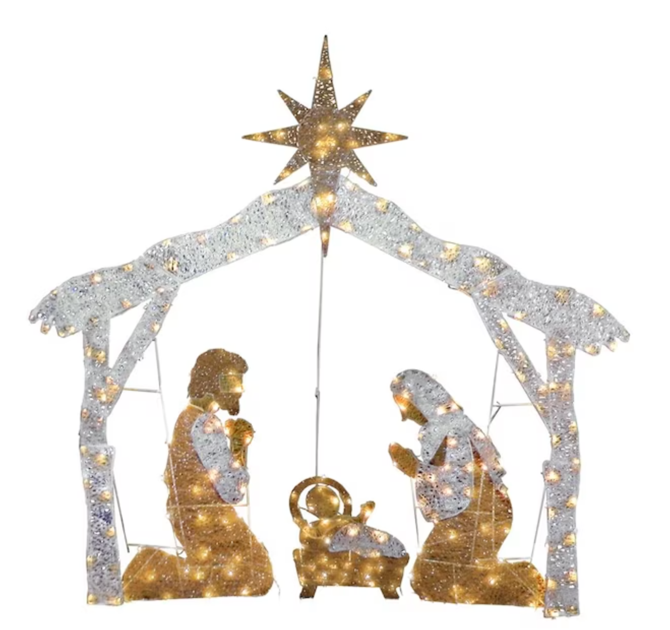 55-in Nativity Scene with White LED Lights (no further discounts)