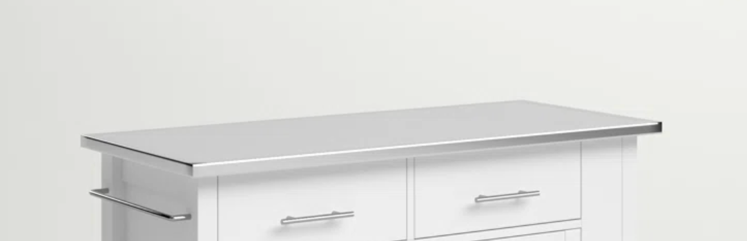 42x18 stainless kitchen cart top