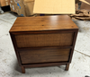 Wood & Cane Transitional Nightstand