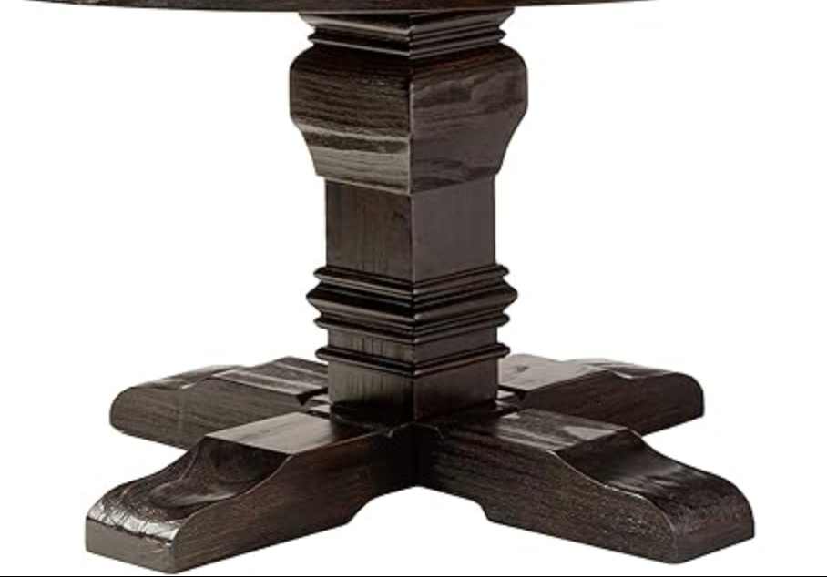 Nolan Dining Table Base Only Salvage Dark Oak – Salvage & Co Indy