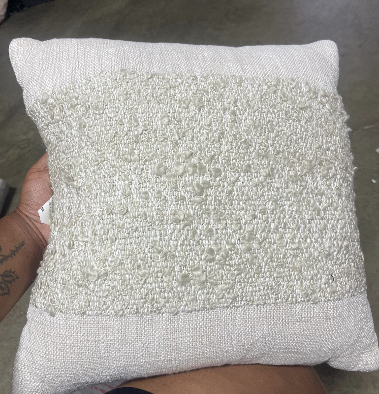 Textural Solid Square Throw Pillow, final cut