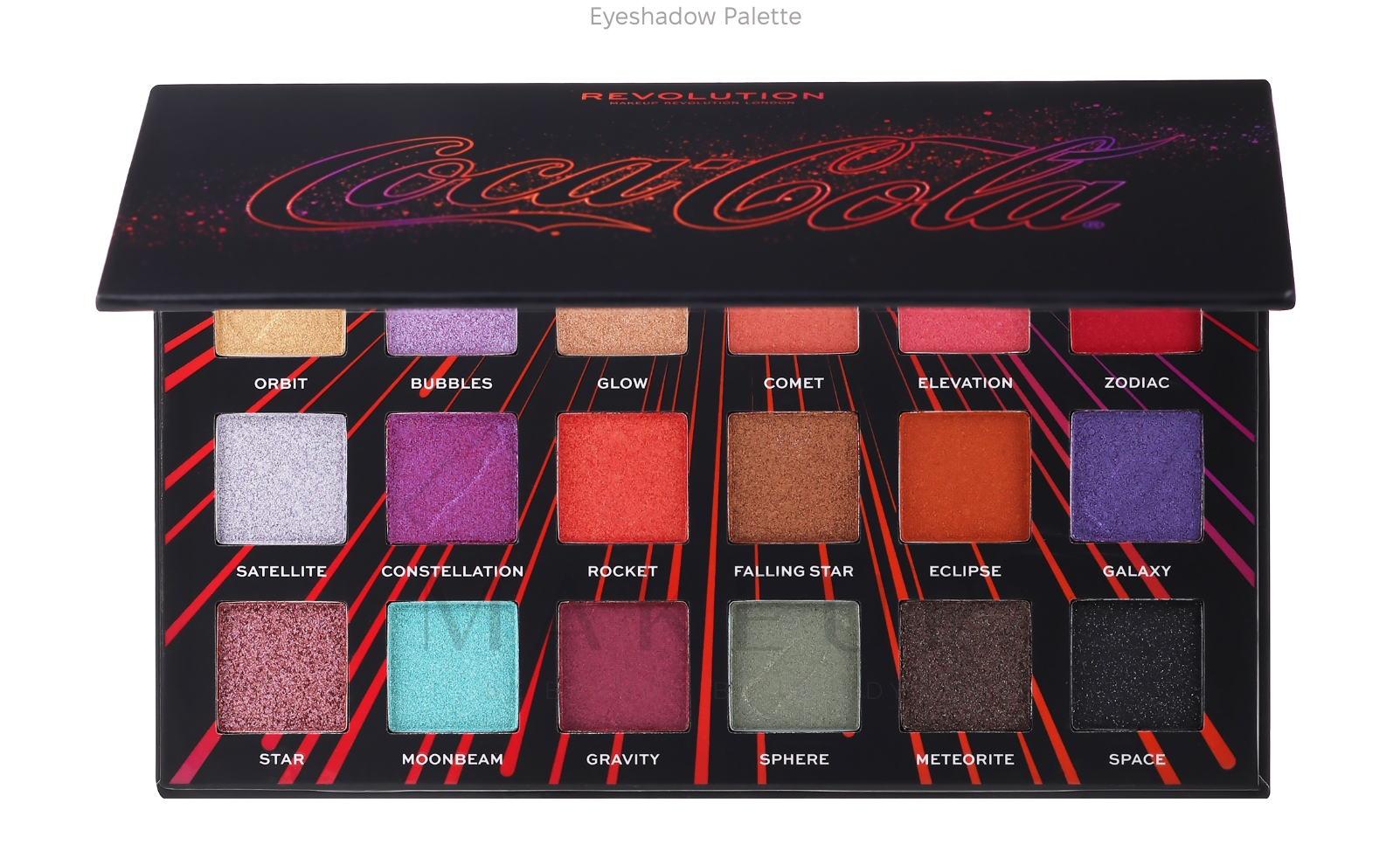 Makeup Revolution x Coca-Cola Creations Shadow Palette, final cut