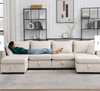 6 - Piece Upholstered Modular Sectional with Under Seat Storage