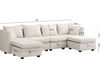 6 - Piece Upholstered Modular Sectional with Under Seat Storage