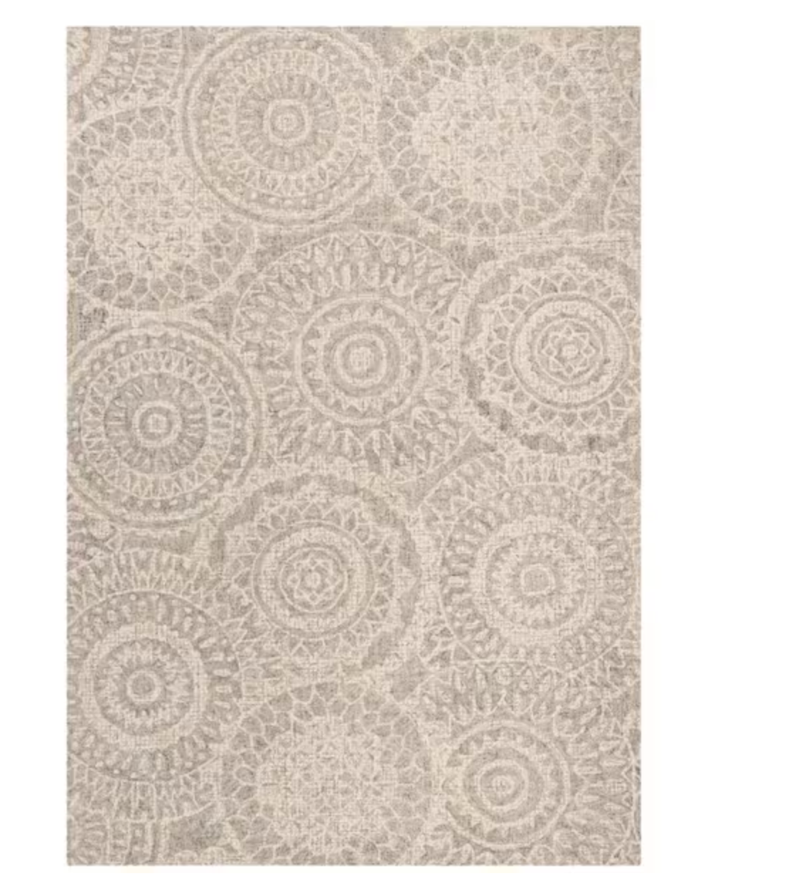 Abstract Ivory/Gray 10 ft. x 14 ft. Geometric Medallion Area Rug SHOWROOM ONLY ITEM