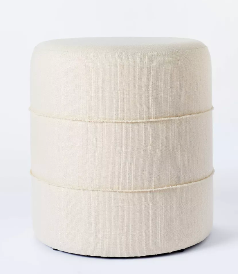 Catalina Mudcloth Round Ottoman