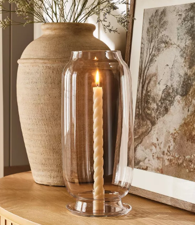 Glass Hurricane Taper Candle Holder - Threshold™ designed with Studio McGee