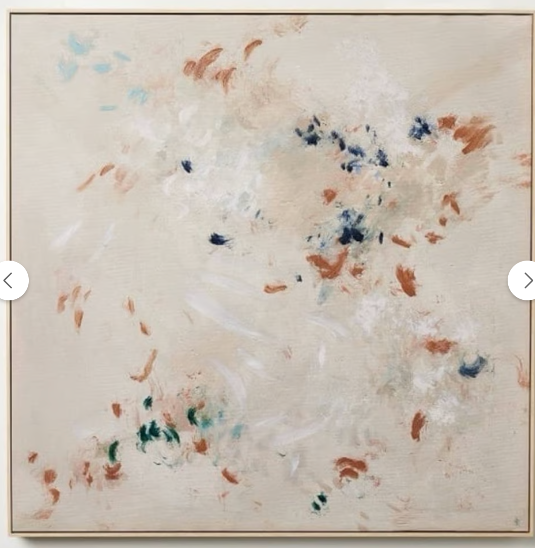 36"x36" Pastel Abstract Framed Wall Art Canvas SHOWROOM ITEM