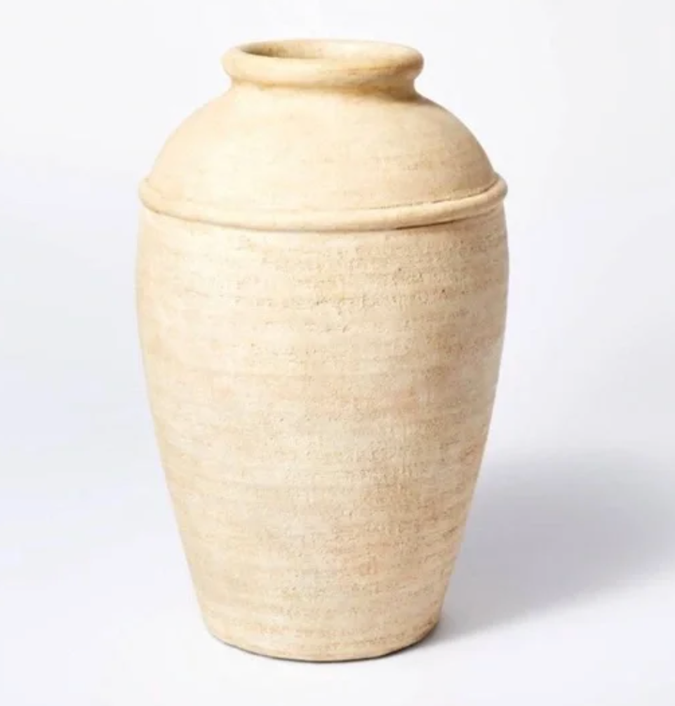 Studio McGee Tall Terracotta Vase SHOWROOM ITEM