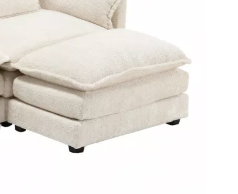 Boucle Ottoman SHOWROOM ITEM