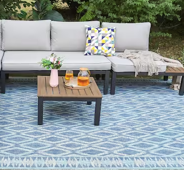 2pc Metal Outdoor Patio Conversation Sectional SHOWROOM ITEM