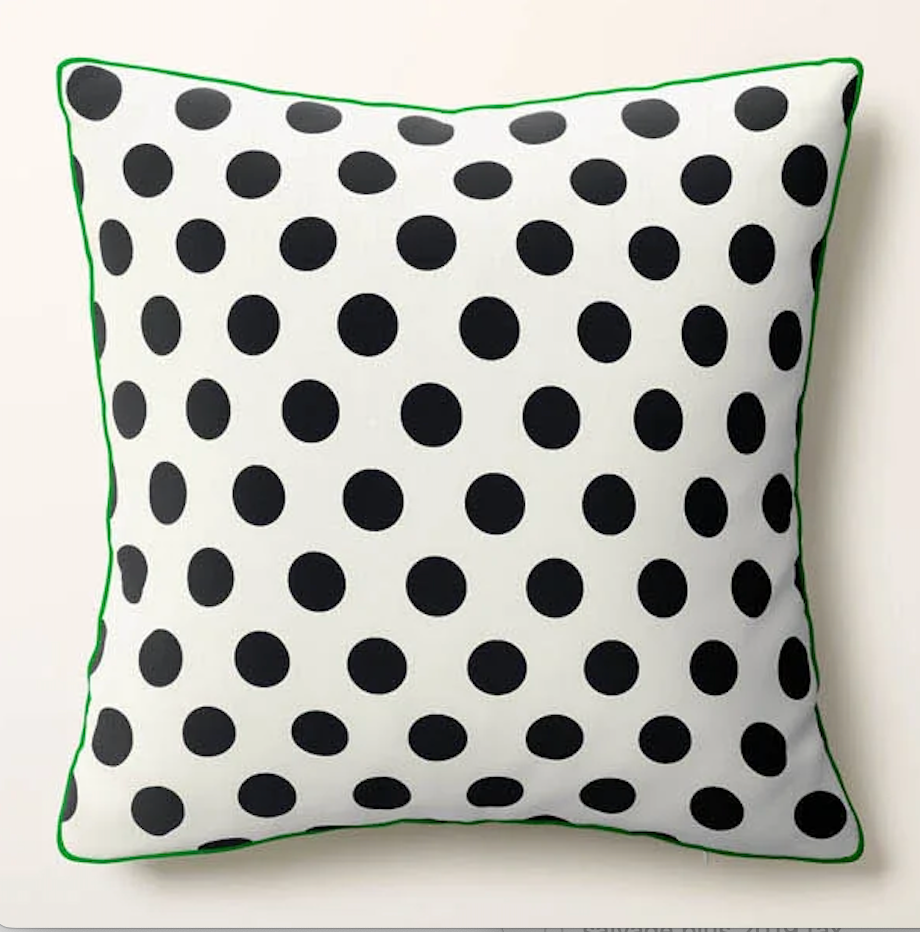 SET OF 2 Kate Spade x Target Polka Dot Throw Pillows- SHOWROOM ITEM