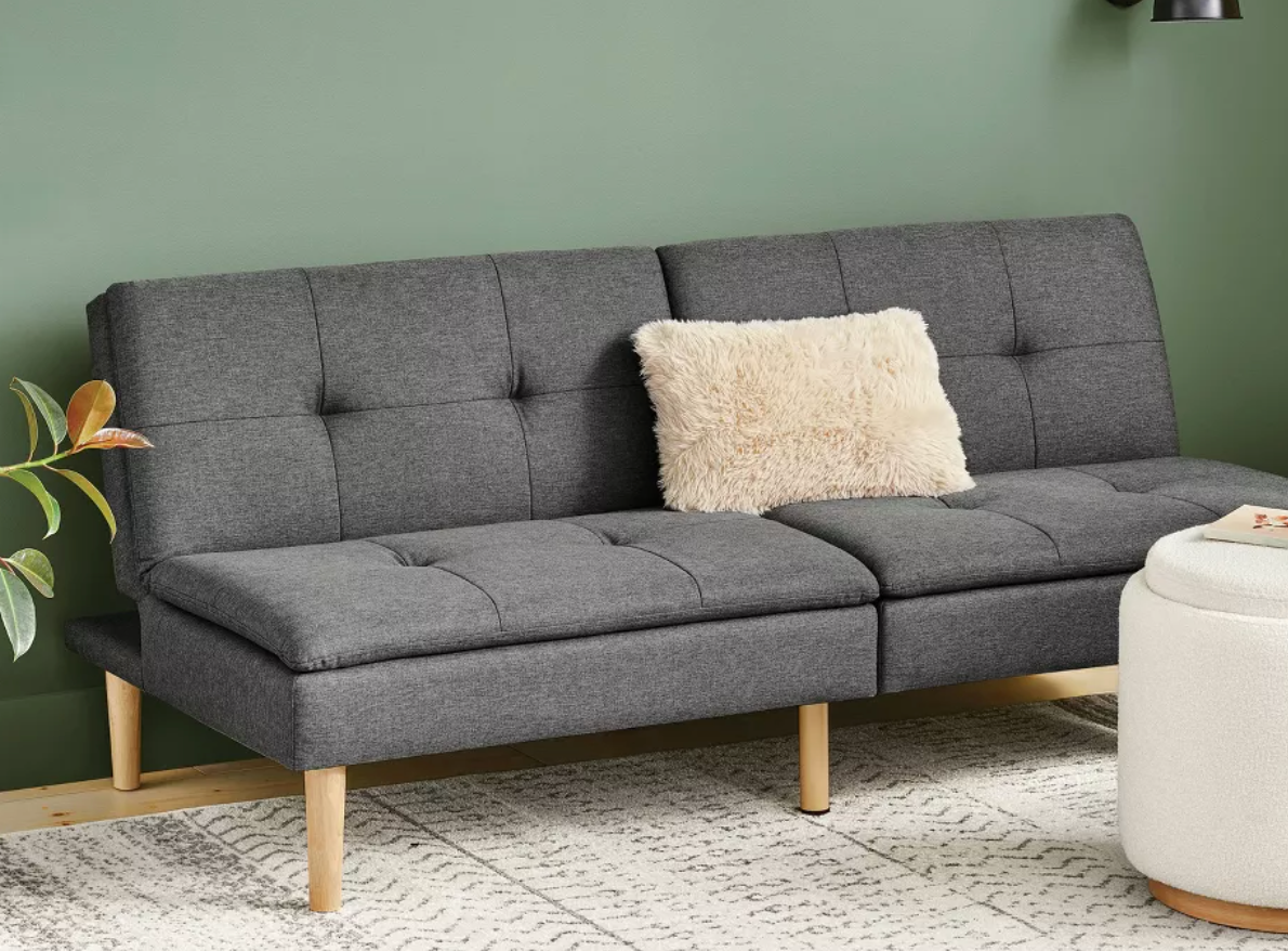 69" Tufted Dorm Futon Sofa SHOWROOM ITEM
