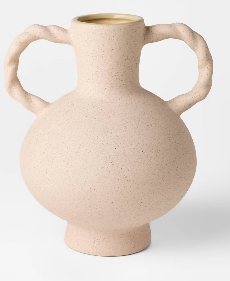 Twisted Handle Ceramic Vase - Threshold™ designed with Studio McGee SHOWROOM ITEM