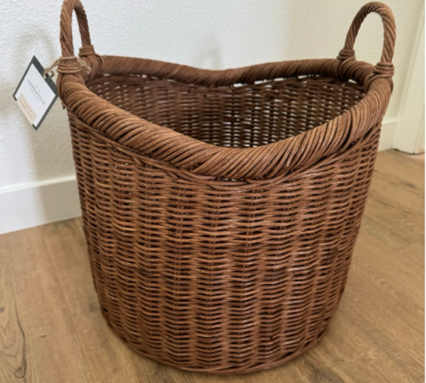 Vintage French Tall Wicker Basket – Salvage & Co Indy