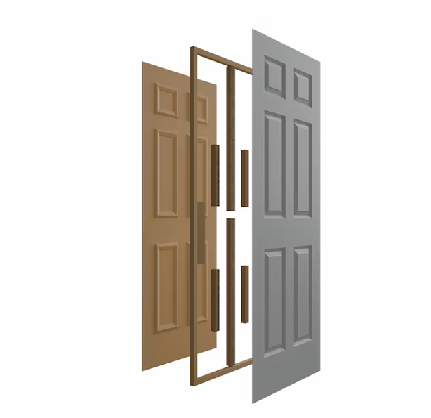 Masonite Traditional 6-panel Textured Hollow Core Primed Molded Composite Closet Bifold Door (Hardware Included)